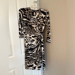 Charter Club leopard print dress, long sleeves